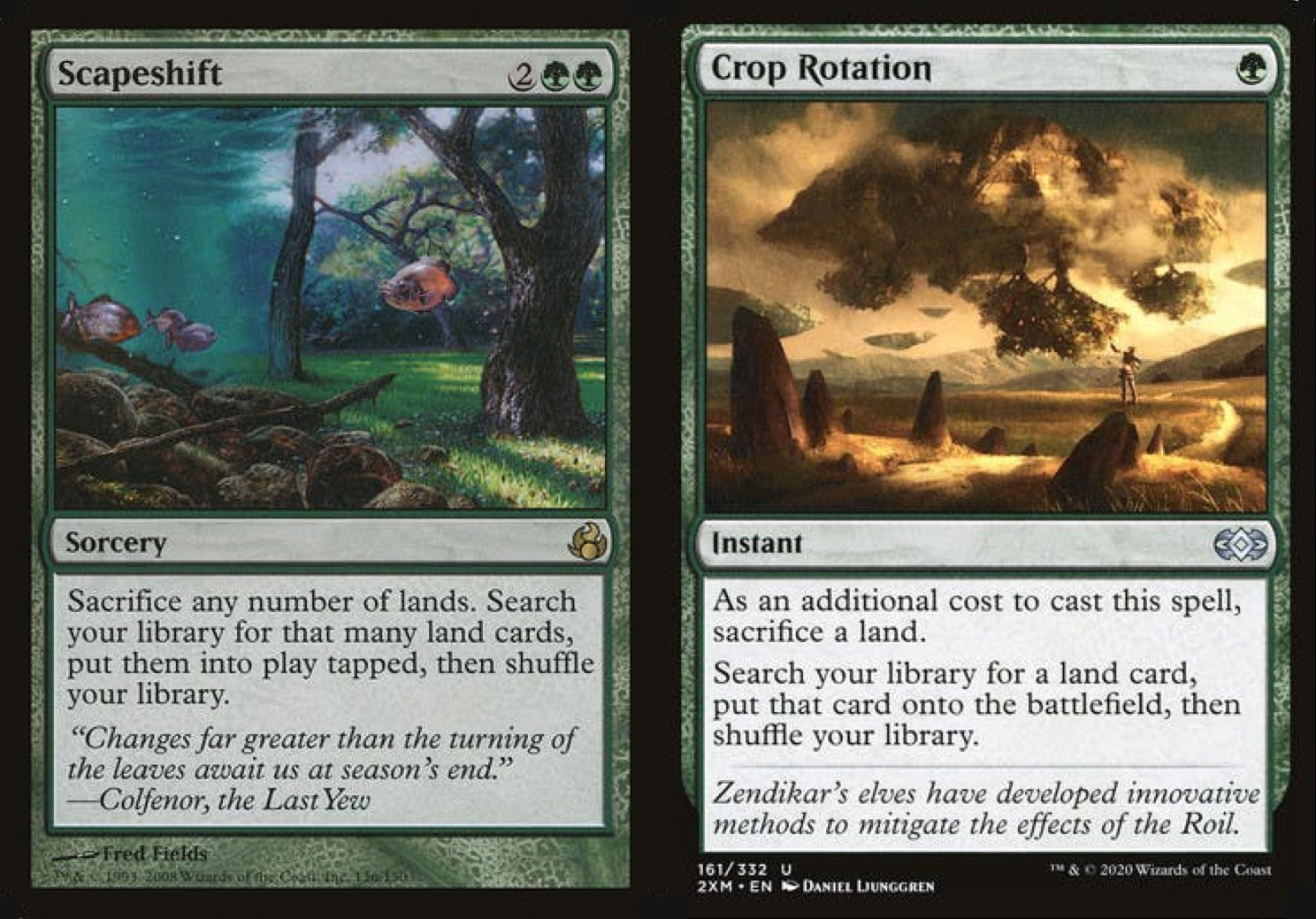 Scapeshift and Crop Rotation